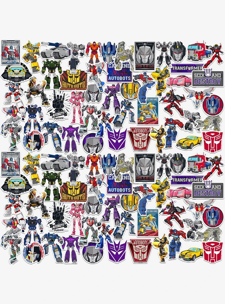 Transformers 100ct Vinyl Stickers Variety Pack