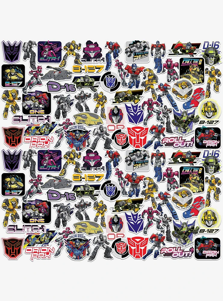 Transformers One 100ct Vinyl Stickers Variety Pack