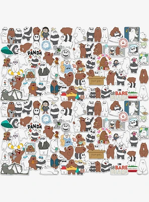 We Bare Bears 100ct Vinyl Stickers Variety Pack