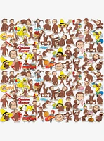 Curious George Character 100ct Vinyl Stickers Variety Pack