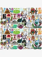 Rick and Morty 100ct Vinyl Stickers Variety Pack