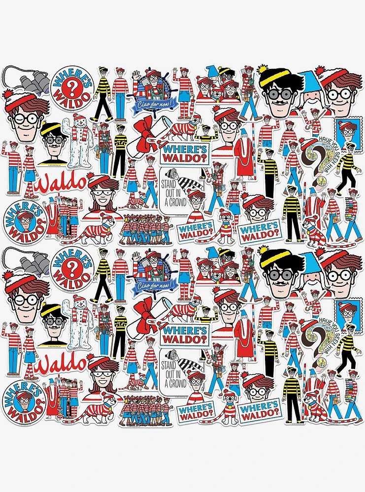 Where's Waldo 100ct Vinyl Stickers Variety Pack