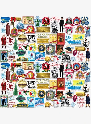 The Polar Express 100ct Vinyl Stickers Variety Pack