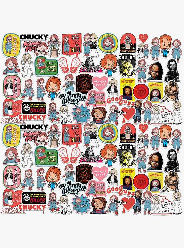 Chucky 100ct Vinyl Stickers Variety Pack