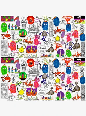 Jim Henson Signature Collection 100ct Vinyl Stickers Variety Pack