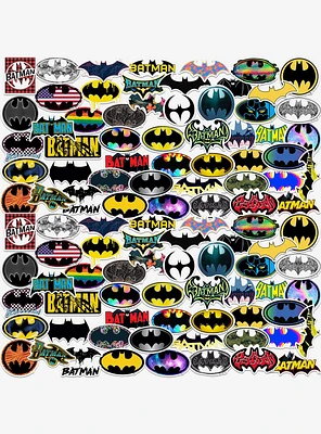 DC Comics Batman Logo 100ct Vinyl Stickers Variety Pack