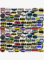 DC Comics Batman Logo 100ct Vinyl Stickers Variety Pack