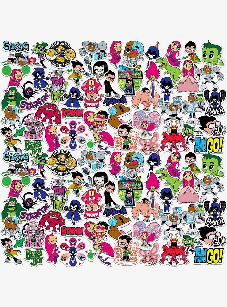 Teen Titans Go! 100ct Vinyl Stickers Variety Pack