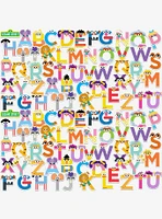 Sesame Street Alphabet 100ct Vinyl Stickers Variety Pack