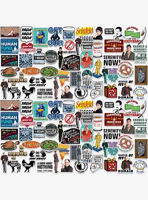 Seinfeld 100ct Vinyl Stickers Variety Pack