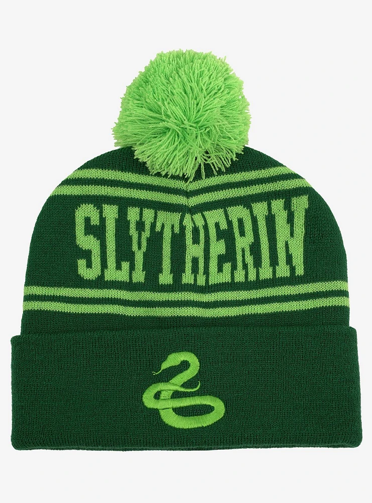 Harry Potter Slytherin Pom Knit Beanie