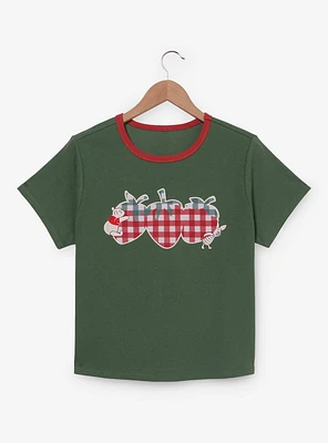 Disney Winnie the Pooh Strawberry Gingham Women's Plus Baby Tee — BoxLunch Exclusive