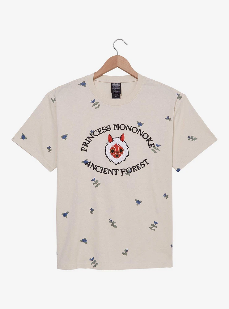 Our Universe Studio Ghibli® Princess Mononoke San's Mask Embroidered T-Shirt - BoxLunch Exclusive