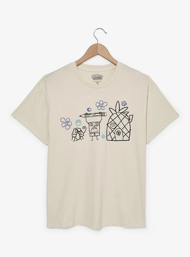 SpongeBob SquarePants DoodleBob Women's T-Shirt — BoxLunch Exclusive