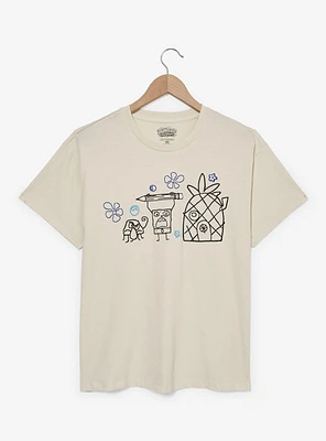 SpongeBob SquarePants DoodleBob Women's T-Shirt — BoxLunch Exclusive
