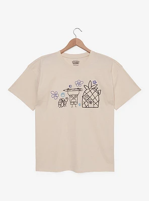 SpongeBob SquarePants DoodleBob Lineup Women's Plus T-Shirt — BoxLunch Exclusive