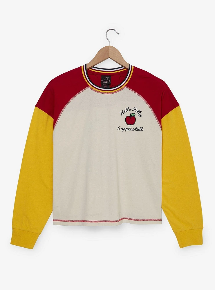 Sanrio Hello Kitty Color Block Women's Long Sleeve T-Shirt - BoxLunch Exclusive