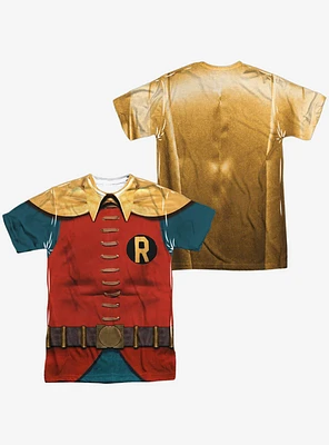 DC Comics Batman Classic TV Series Retro Robin Costume Print T-Shirt