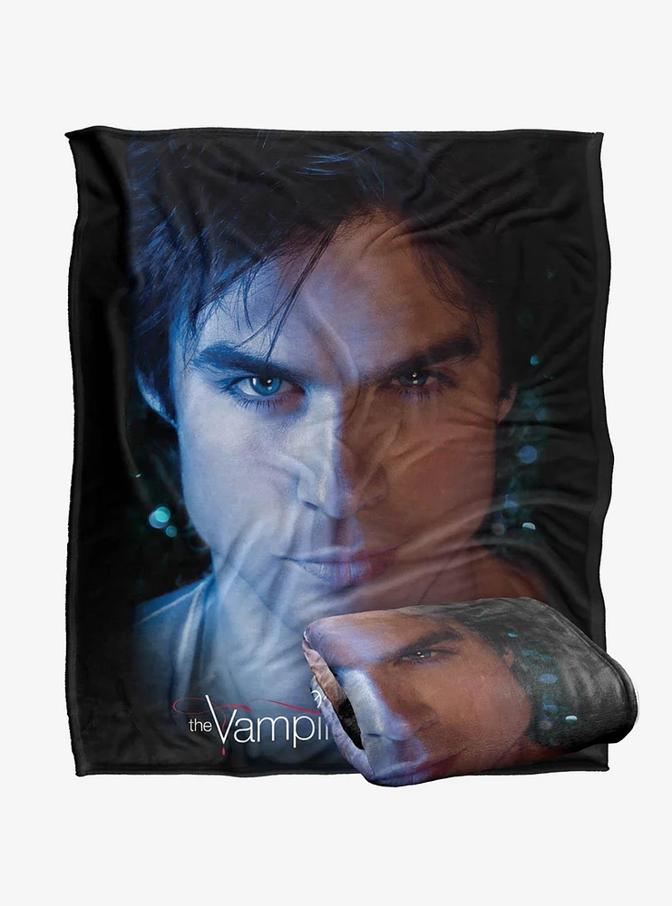 The Vampire Diaries Damon Eyes 50x60" Throw Blanket