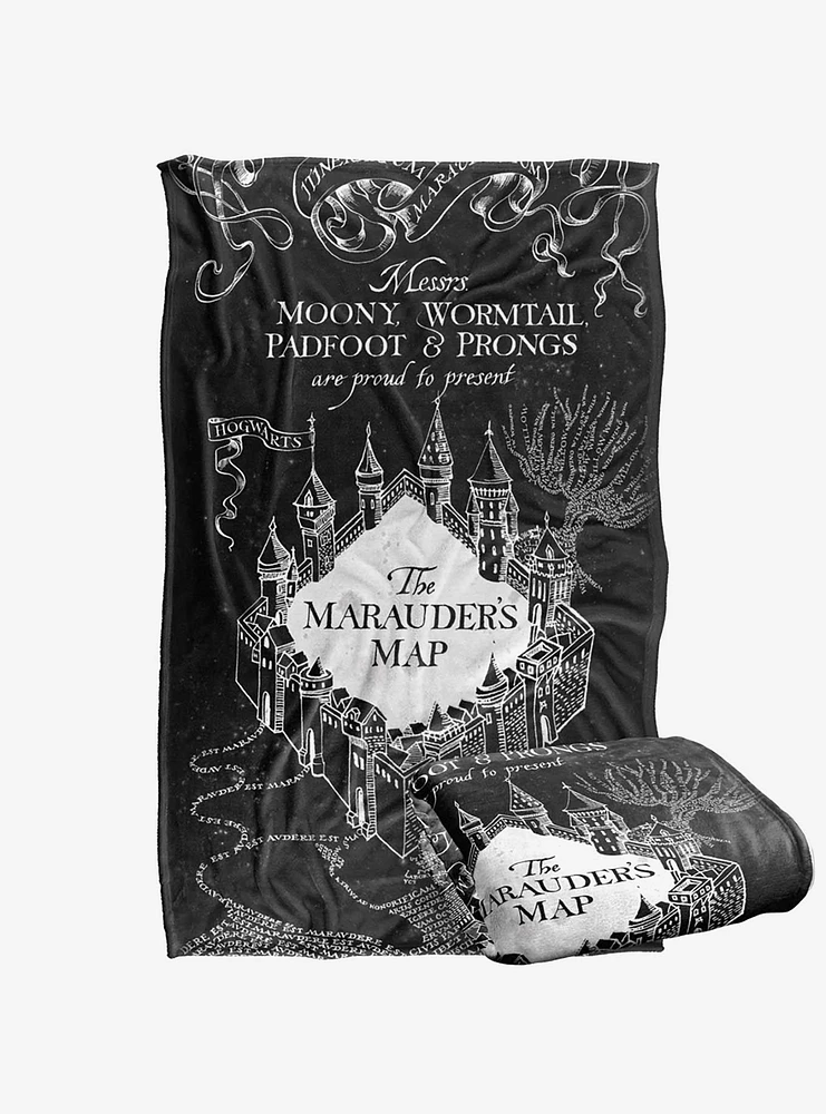 Harry Potter Marauder's Map 36x58" Throw Blanket