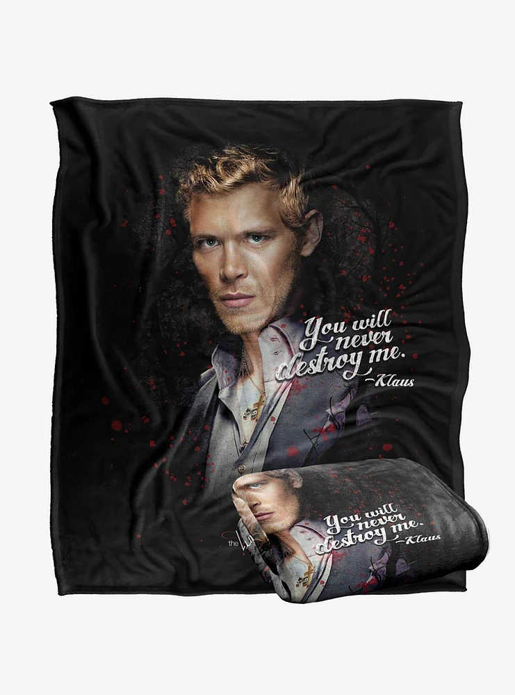 The Vampire Diaries Never Destroy 50x60" Throw Blanket