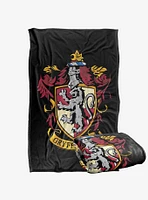 Harry Potter Gryffindor Crest Black 36x58" Throw Blanket