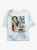 Disney Villains Evils And Bittersweet Girls Tie-Dye Crop T-Shirt