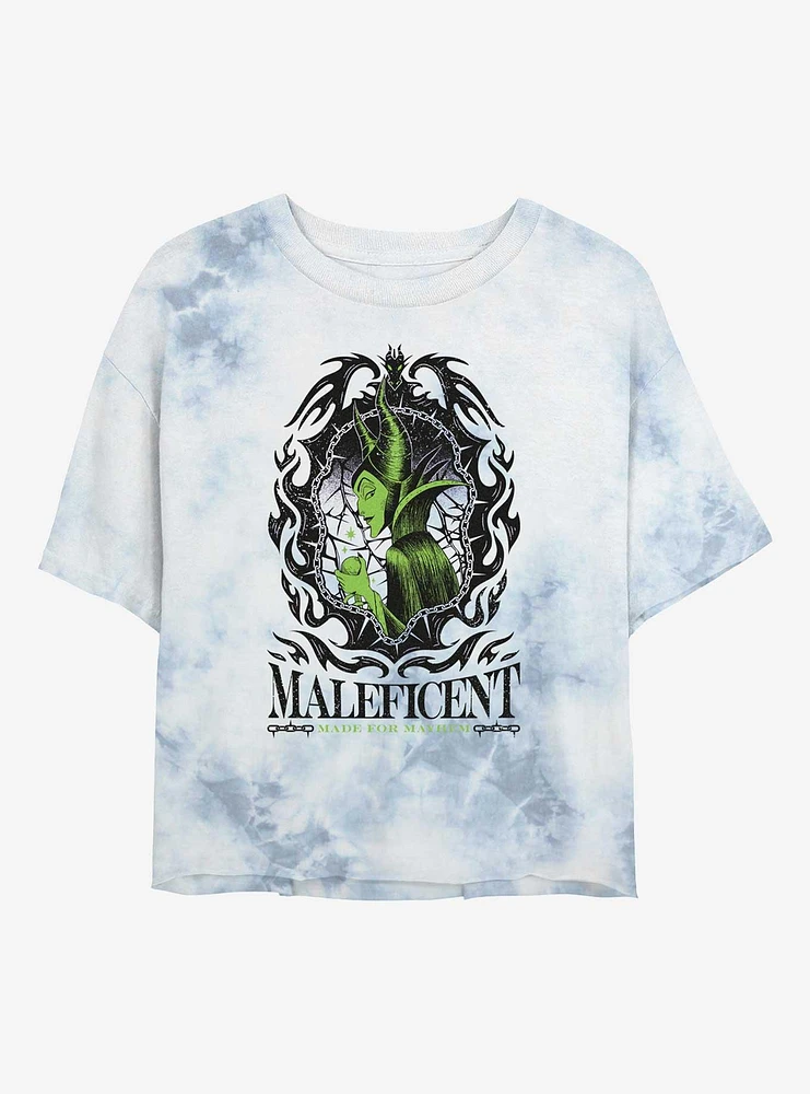 Disney Villains Made For Mayhem Girls Tie-Dye Crop T-Shirt