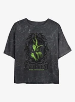 Disney Villains Made For Mayhem Girls Mineral Wash Crop T-Shirt