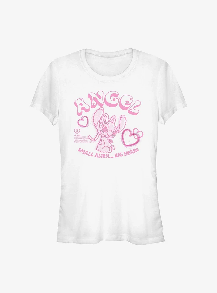 Disney Lilo & Stitch Big Smile Heart Girls T-Shirt