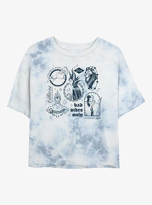 Disney Villains Bad Vibes Girls Tie-Dye Crop T-Shirt