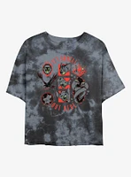 Disney Villains Brutal Out There Girls Tie-Dye Crop T-Shirt