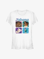 Disney Moana Boxed Up Characters Girls T-Shirt