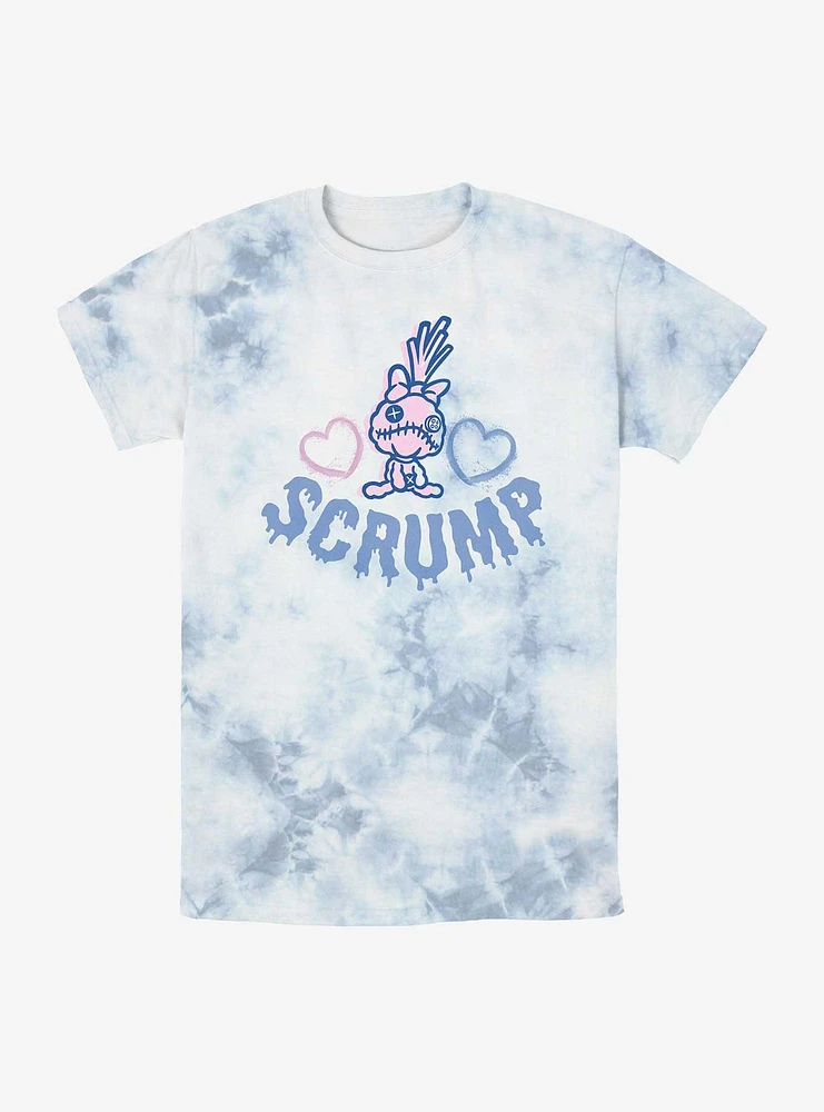 Disney Lilo & Stitch Scrump Hearts Tie-Dye T-Shirt