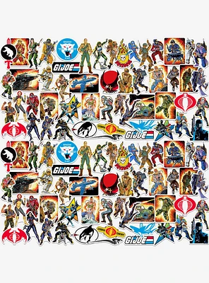 G.I. Joe Retro 100ct Vinyl Stickers Variety Pack