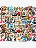 G.I. Joe Retro 100ct Vinyl Stickers Variety Pack