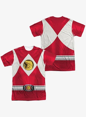 Mighty Morphin' Power Rangers Red Ranger Emblem Sublimated T-Shirt