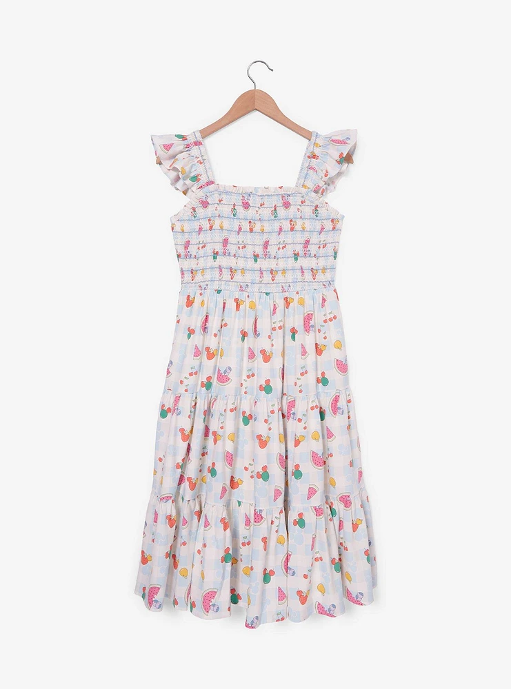 Disney Mickey Mouse Gingham Fruits Allover Print Tank Dress - BoxLunch Exclusive