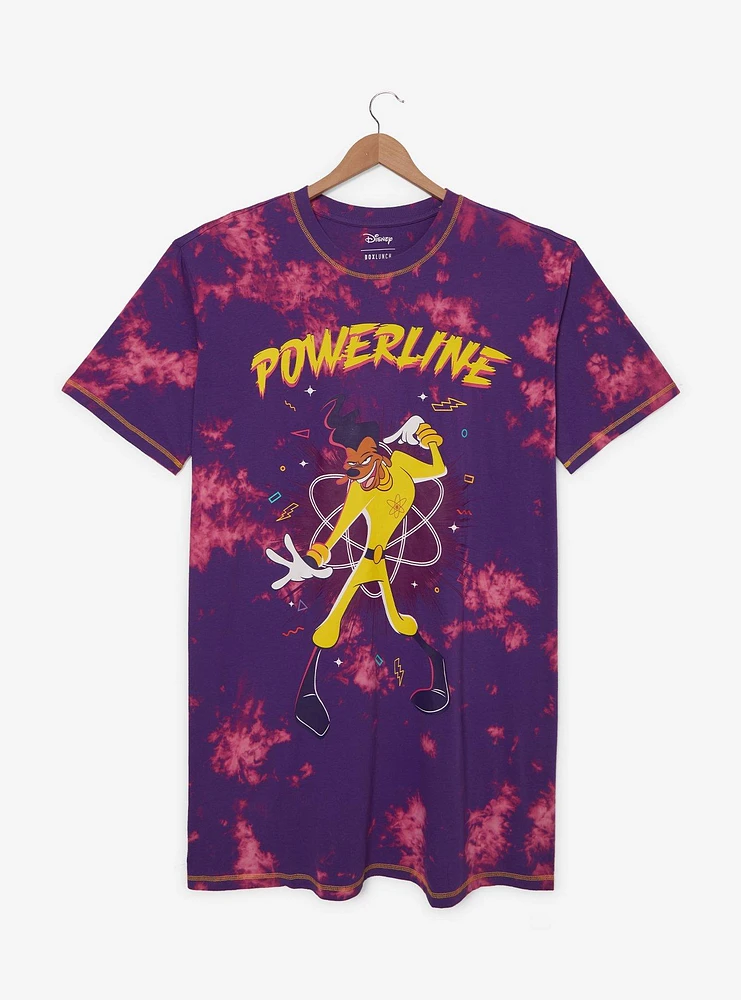Disney A Goofy Movie Powerline Tie-Dye Plus T-Shirt Dress
