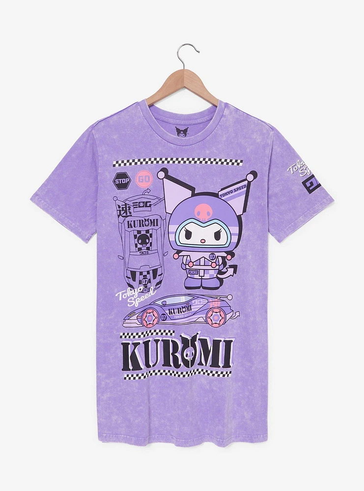 Sanrio Kuromi Racing T-Shirt Dress - BoxLunch Exclusive