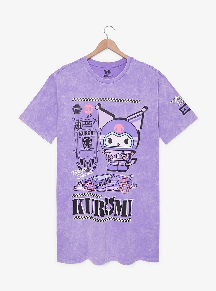 Sanrio Kuromi Racing Plus T-Shirt Dress - BoxLunch Exclusive