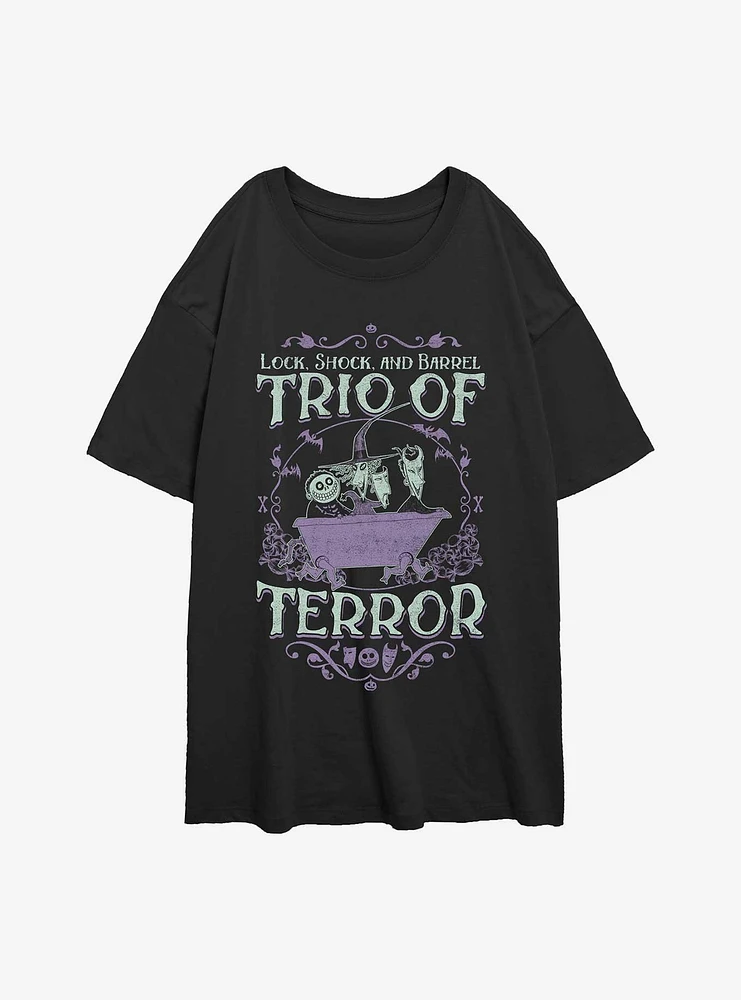 Disney The Nightmare Before Christmas Kidnapping Services?Womens Oversized T-Shirt