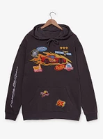 Disney Pixar Cars Lightning McQueen Badges Hoodie — BoxLunch Exclusive