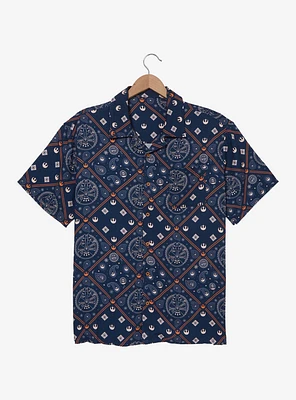 Star Wars Rebel Alliance Paisley Print Woven Button Up — BoxLunch Exclusive