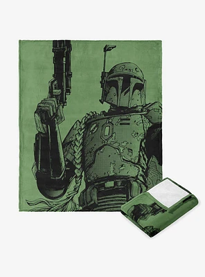 Star Wars Classic Comic Books Boba Fett 50x60" Silk Touch Throw Blanket