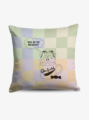 Garfield Wake Me Throw Pillow