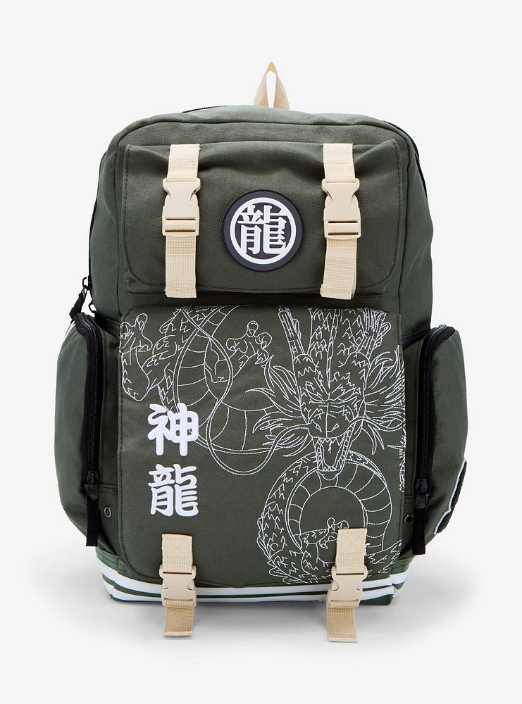 Dragon Ball Z Shenron Tonal Embroidered Multi Pocket Backpack - BoxLunch Exclusive