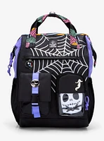 Disney The Nightmare Before Christmas Spiderweb Multi-Pocket Backpack With Jack Skellington Plush — BoxLunch Exclusive