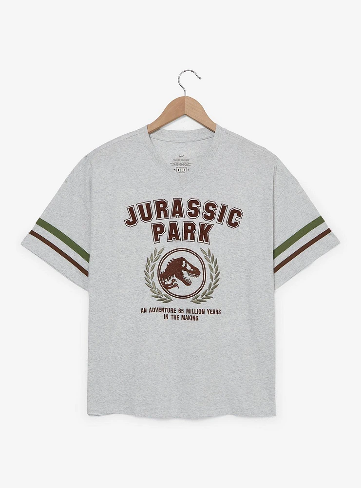 Jurassic Park Logo Embroidered T-Shirt - BoxLunch Exclusive