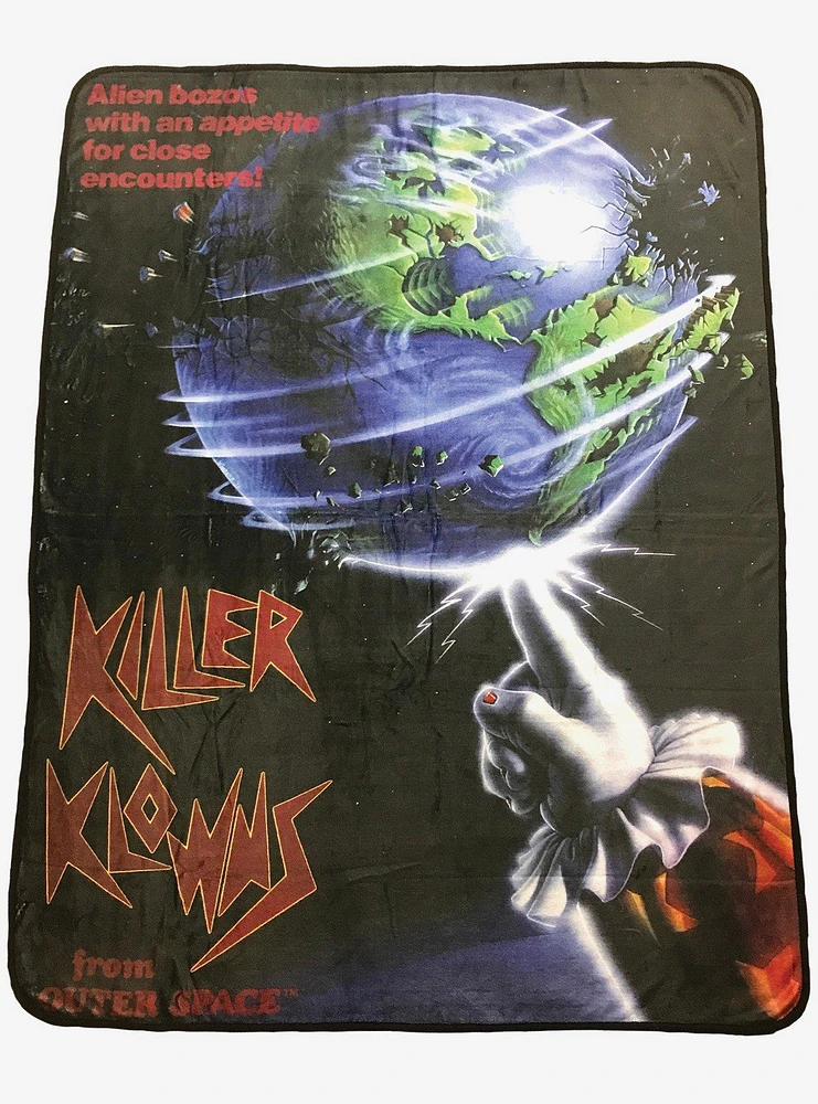 Killer Klowns Fleece Throw